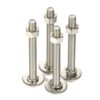 Version 1.0.0 Mellewell 1/4-20 x 4 Hex Head Bolts with Hex Nuts and Thick Flat & Lock Washers, Fully Threaded, Stainless Steel 18-8, Plain Finish, 8 Sets