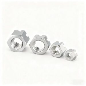 temp_8-16-Carbon-Steel-All-Metal-Nutmutter-Zinc-Color-Plated-Castle-_01-1.jpg 1/4-20 5/16-18 3/8-16 Carbon Steel All Metal Nutmutter Zinc Color Plated Castle Hexagonal Slotted Nut ANSI/ASME B18.2.2 Nut