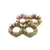 Carbon Steel High-Quality Customized Yellow Galvanized Hexagonal Slotted Nuts