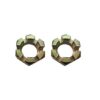 Carbon Steel High-Quality Customized Yellow Galvanized Hexagonal Slotted Nuts