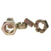 Carbon Steel High-Quality Customized Yellow Galvanized Hexagonal Slotted Nuts