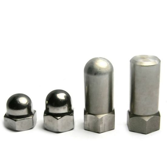 Custom Stainless Steel Extra Tall Flat Acorn Cap Nuts