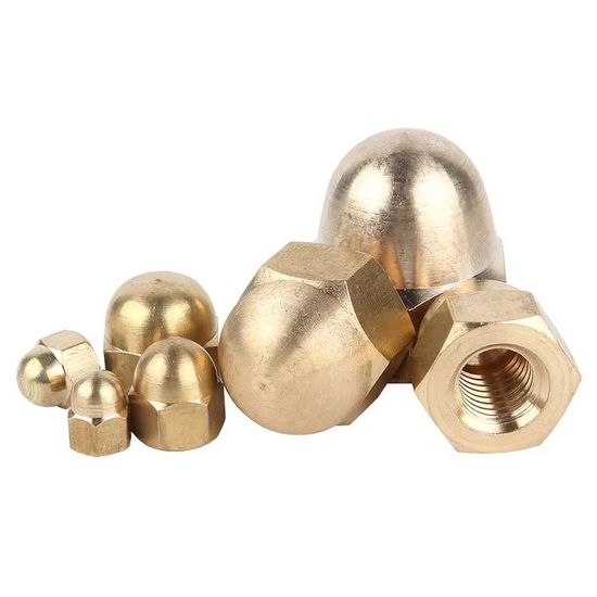 DIN 1587 High Quality Hot Selling Brass Hex Domed Cap Nuts