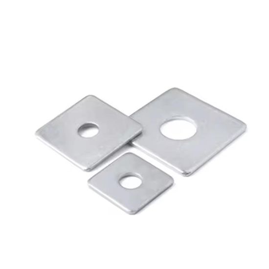 DIN436 Stainless Steel M10-M52 Square Flat Plate Washer with Round Hole