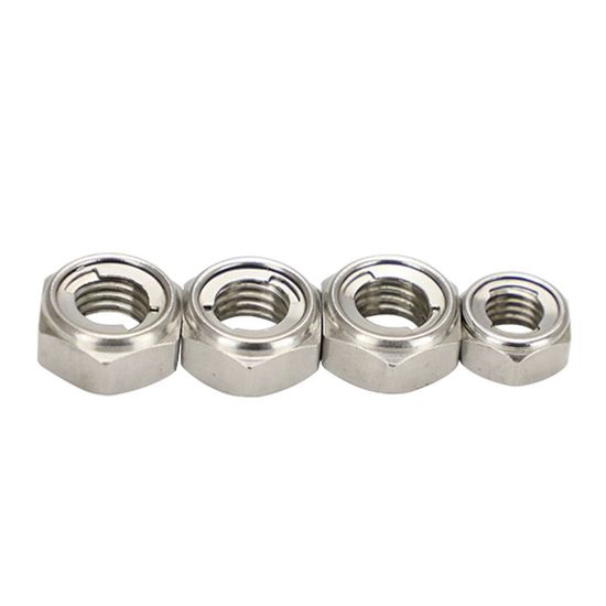 Factory Stock Self-Locking Nut DIN985 Stainless Steel Lock Nut Nylon Insert Hex Lock Nuts