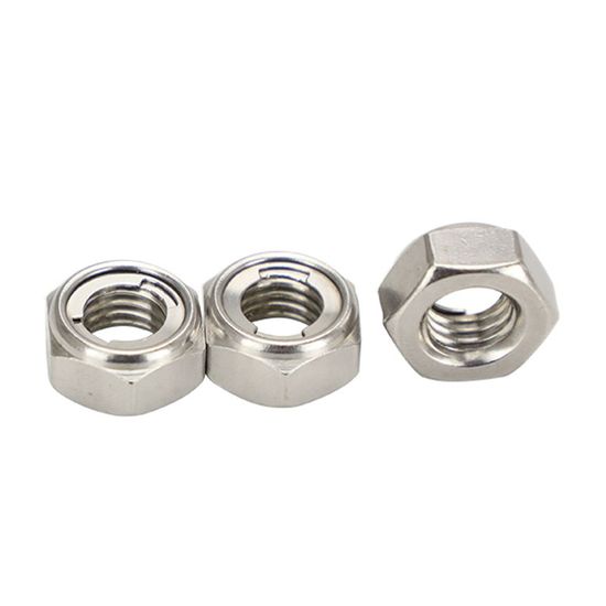 Factory Stock Self-Locking Nut DIN985 Stainless Steel Lock Nut Nylon Insert Hex Lock Nuts