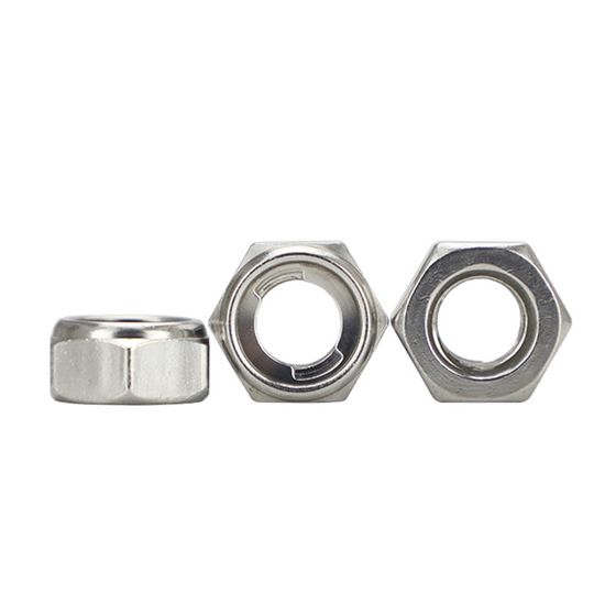 Factory Stock Self-Locking Nut DIN985 Stainless Steel Lock Nut Nylon Insert Hex Lock Nuts