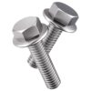 M8-1.25 x 40mm Flanged Hex Head Bolts Flange Hexagon Screws, Stainless Steel ...
