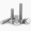 M8-1.25 x 40mm Flanged Hex Head Bolts Flange Hexagon Screws, Stainless Steel ...