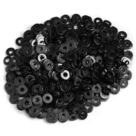 M8 Carbon Steel Flat Washer, Black Oxide Alloy Steel, Grade 4.8 Metal Flat Washer