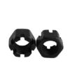 Reliable Black Hexagonal Slotted Nuts for Heavy-Duty Applications