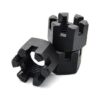 Reliable Black Hexagonal Slotted Nuts for Heavy-Duty Applications