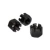Reliable Black Hexagonal Slotted Nuts for Heavy-Duty Applications