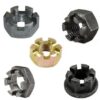 Zinc Galvanized Hexagonal Slotted Nuts 316 304 Stainless Steel Castle Nut Carbon Steel Zinc Plated