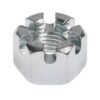 Zinc Galvanized Hexagonal Slotted Nuts 316 304 Stainless Steel Castle Nut Carbon Steel Zinc Plated