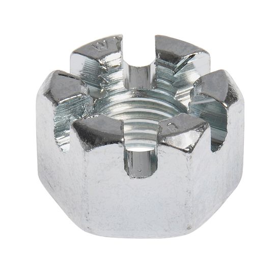 Zinc Galvanized Hexagonal Slotted Nuts 316 304 Stainless Steel Castle Nut Carbon Steel Zinc Plated