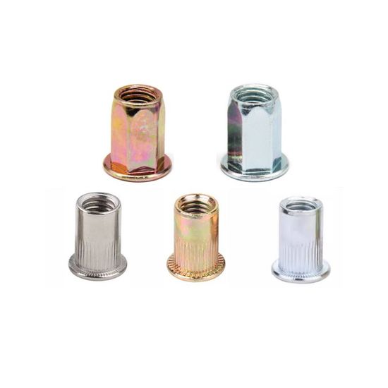 temp_Zinc-Plated-Carbon-SteelStainless-Steel-Flat-Head-Knurled-Threaded-Insert-RivetHex-Nut_01-1.jpg Zinc Plated Carbon Steel/Stainless Steel Flat Head Knurled Threaded Insert Rivet/Hex Nut