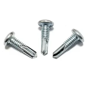 03ad6c4a Premium Wafer Head Self-Drilling Screws – High-Strength Carbon Steel Sheet Metal Fasteners and Cabinet Screws
