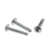 410SS Pan Head Self-Drilling Screws (6) Premium 410SS Countersunk (CSK) Head Self-Drilling Screws with Wings – High-Hardness Stainless Steel Wood-to-Metal Wing-Tip Tek Fasteners