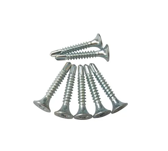 Bugle Head Self-Drilling Screws (2) Premium Zinc Plated Self-Drilling Phillips Drywall Screws – High-Strength C1022A Carbon Steel Gypsum Board Fasteners with Bugle Head