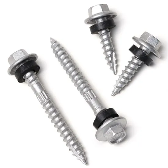 Crest Fixing Screw(Roofing Screw) (6) Premium Hex Head Crest Fixing Roofing Screws – High-Performance Double-Thread Tek Fasteners with Shrinkage Rod and Knurling