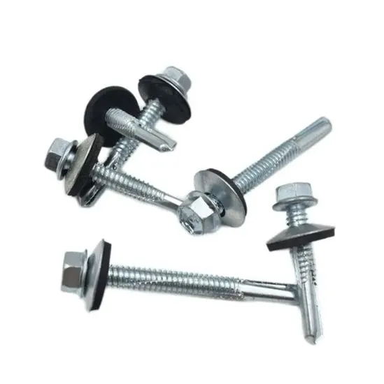 DIN7504 K Hex Flange Head Self Drilling Screw Stainless Steel (3) Premium 410SS Hex Washer Flange Self-Drilling Screws – High-Hardness Martensitic Stainless Steel Tek Fasteners with Ruspert Coating