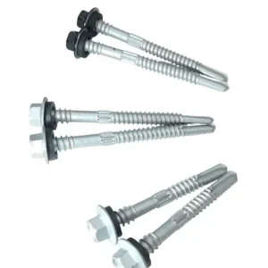 Double Thread Self-Drilling Screws (1) Premium Dacromet Self-Drilling Double Thread Screws – Heavy-Duty Carbon Steel Hex Washer Head Sandwich Panel Fasteners with OEM Options