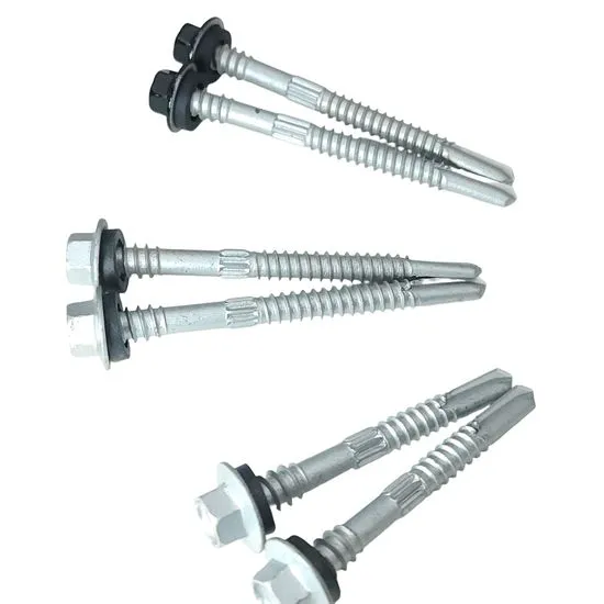 Premium Dacromet Self-Drilling Double Thread Screws – Heavy-Duty Carbon Steel Hex Washer Head Sandwich Panel Fasteners with OEM Options