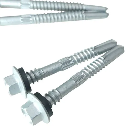 Premium Dacromet Self-Drilling Double Thread Screws – Heavy-Duty Carbon Steel Hex Washer Head Sandwich Panel Fasteners with OEM Options