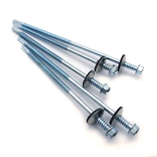 Premium Hex Washer Head Self-Drilling Screws – Heavy-Duty Carbon Steel Roofing Fasteners with EPDM Bonded Sealing Washer
