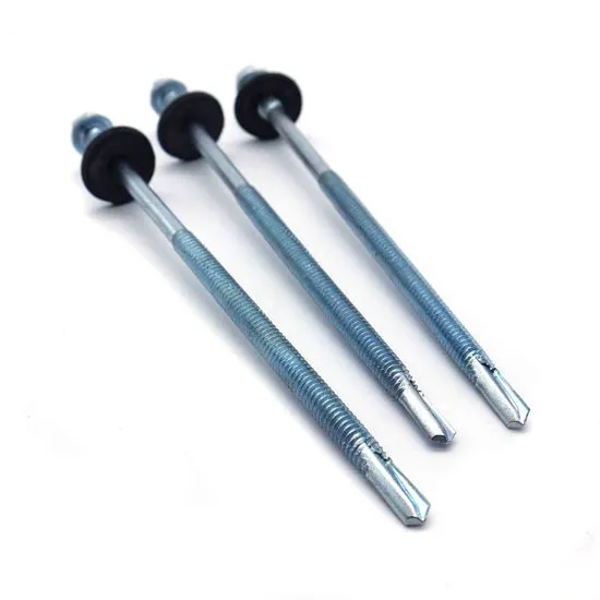 Premium Hex Washer Head Self-Drilling Screws – Heavy-Duty Carbon Steel Roofing Fasteners with EPDM Bonded Sealing Washer