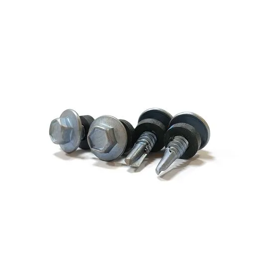 OEM Self-Drilling Hexagonal Flange Stitching Screws for Color Steel Plates Factory Price (3) Premium Hex Head Stitching Screws with Ruspert Coating – High-Torque Carbon Steel Metal Roofing Fasteners with EPDM Sealing Washer
