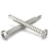 Premium SUS410 Stainless Steel Pan Head Phillips Self-Drilling Screws – High-Hardness Tek Screws (M2.9 to M6.3) for Metal Fastening