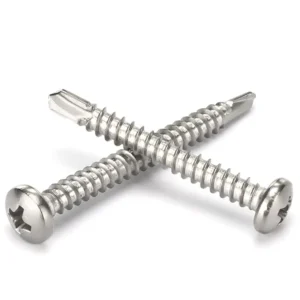 SUS410 Stainless Steel Pan Head Phillips Self-Drilling Screws, M2.9-M6.3 Premium SUS410 Stainless Steel Pan Head Phillips Self-Drilling Screws – High-Hardness Tek Screws (M2.9 to M6.3) for Metal Fastening
