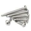 Premium SUS410 Stainless Steel Pan Head Phillips Self-Drilling Screws – High-Hardness Tek Screws (M2.9 to M6.3) for Metal Fastening