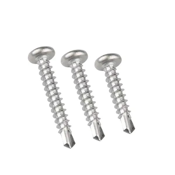Premium SUS410 Stainless Steel Pan Head Phillips Self-Drilling Screws – High-Hardness Tek Screws (M2.9 to M6.3) for Metal Fastening